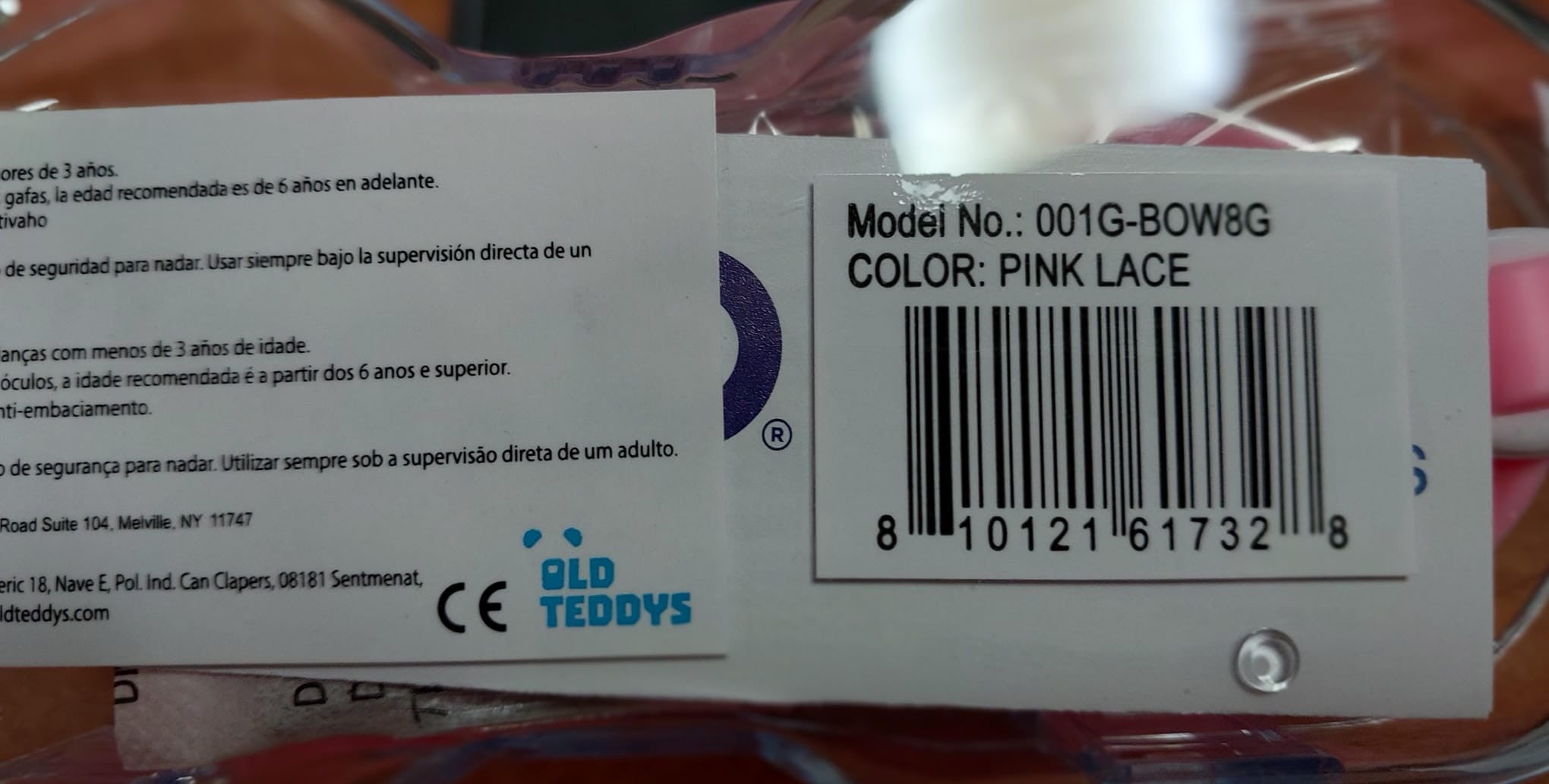 Gafas de Natación Infantiles Bow Pink Lace - Bling2O 61732