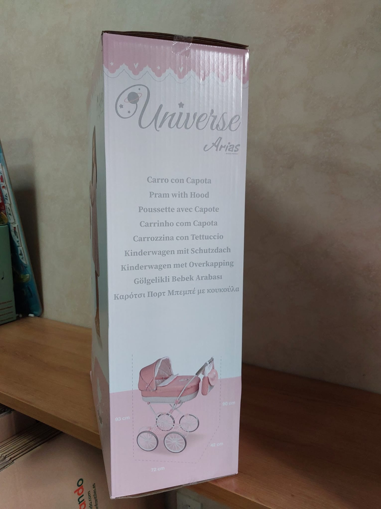 Coche con capota Universe con bolso 42x72x93 cm. (Altura manillar: 90 CM)40850