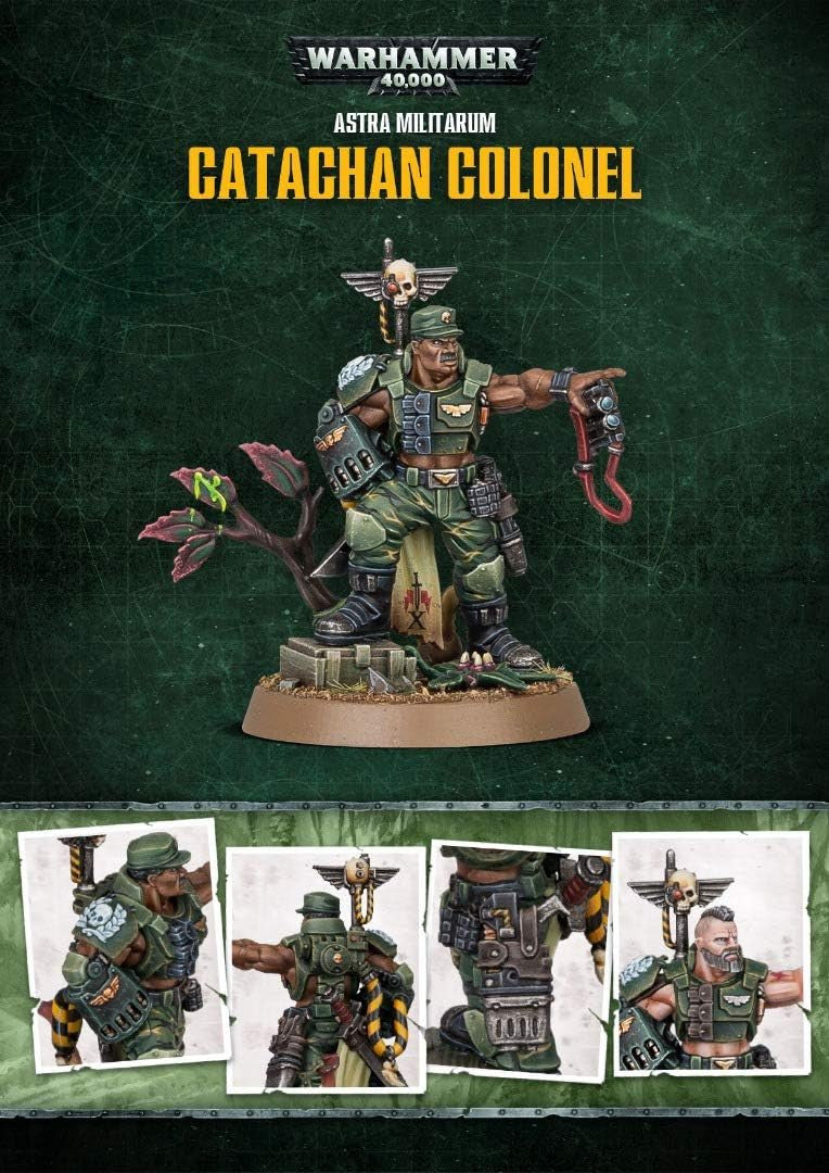 Warhammer 40k Games Workshop Astra Militarum Catachan Colonel - Limited Edition - Warhammer 29782