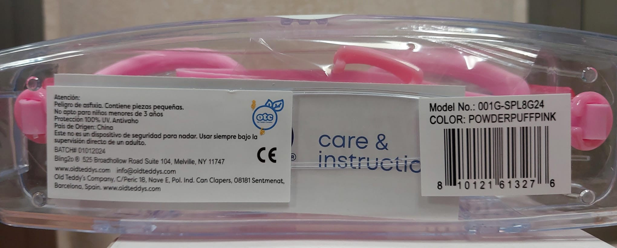 Gafas de Natación Infantiles Splash Lash Rosas - Bling2o