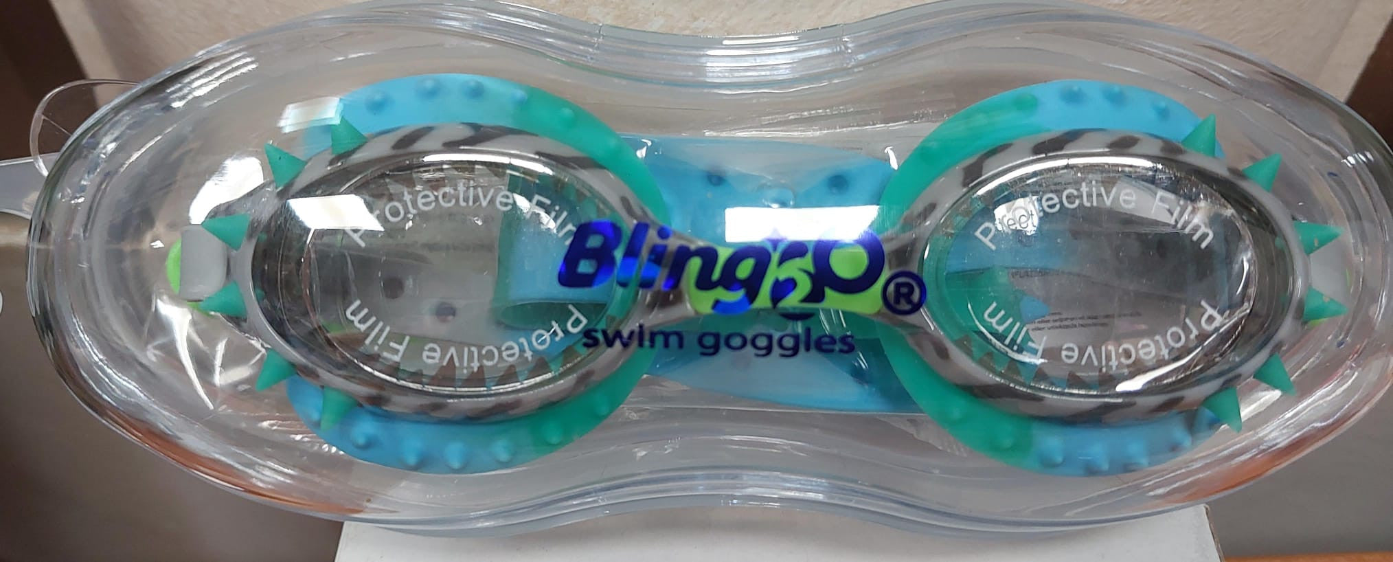 Gafas de Natación Infantiles Bling2O Prehistoric Times Raptor | Azul y Gris | +6 años