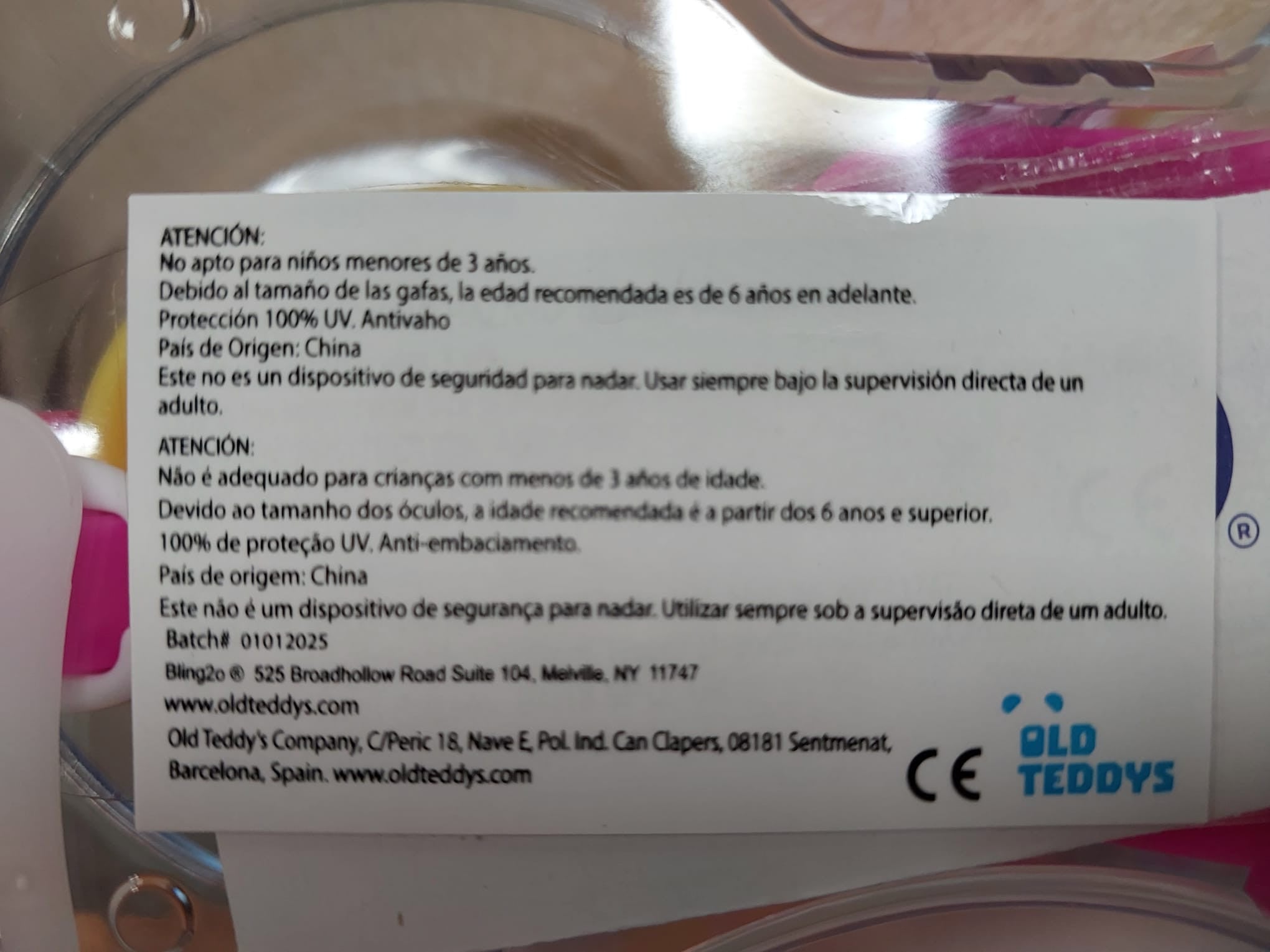 Gafas Bling2O 61770 - ajuste flexible y estuche rígido incluido