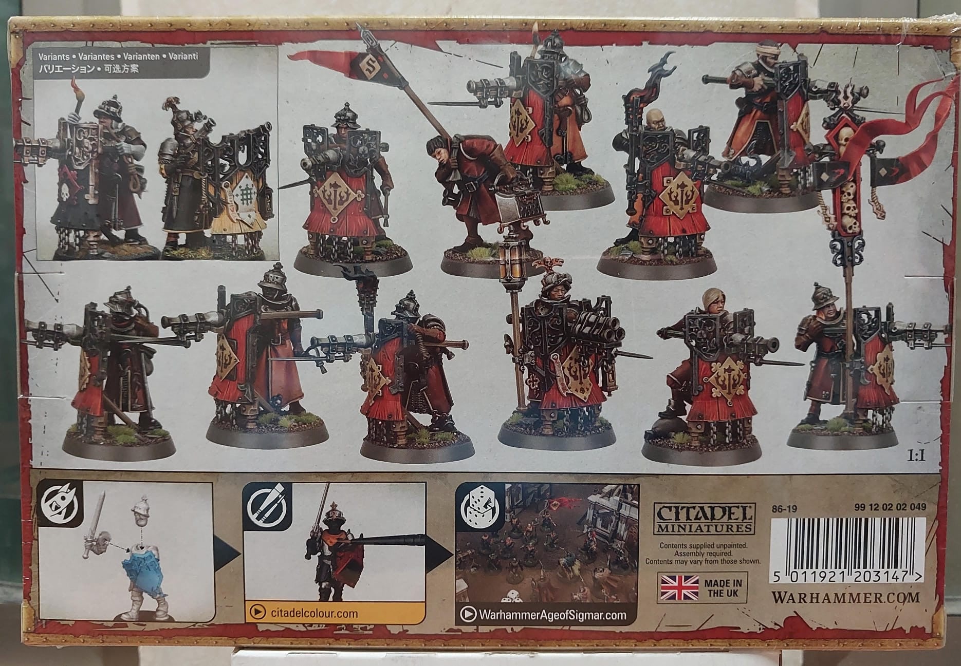 Miniaturas cities of sigmar - freeguild fusiliers - fusileros libres -warhammer 86-19