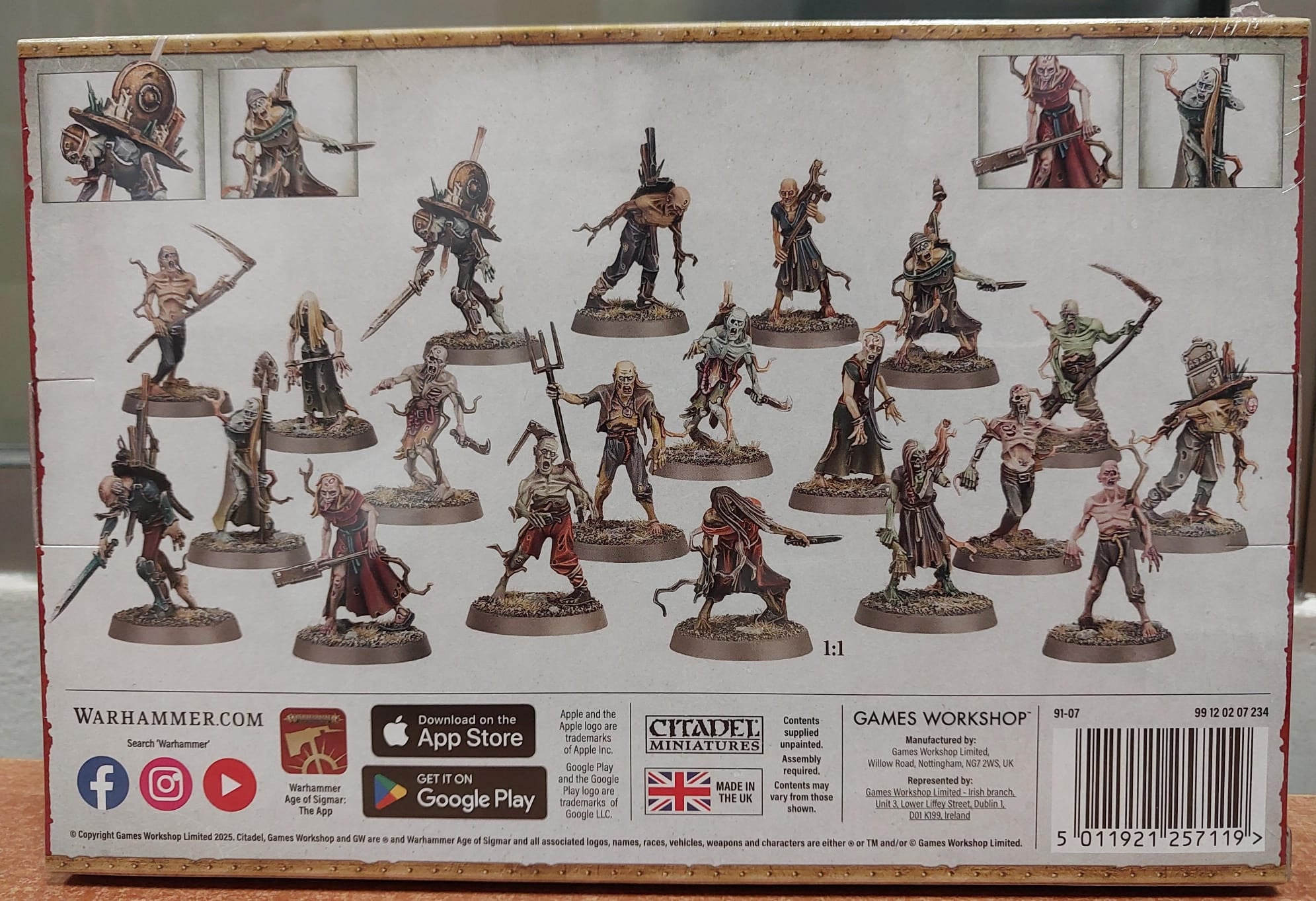Miniatura soulblight gravelords - deadwalker zombies - warhammer 91-07