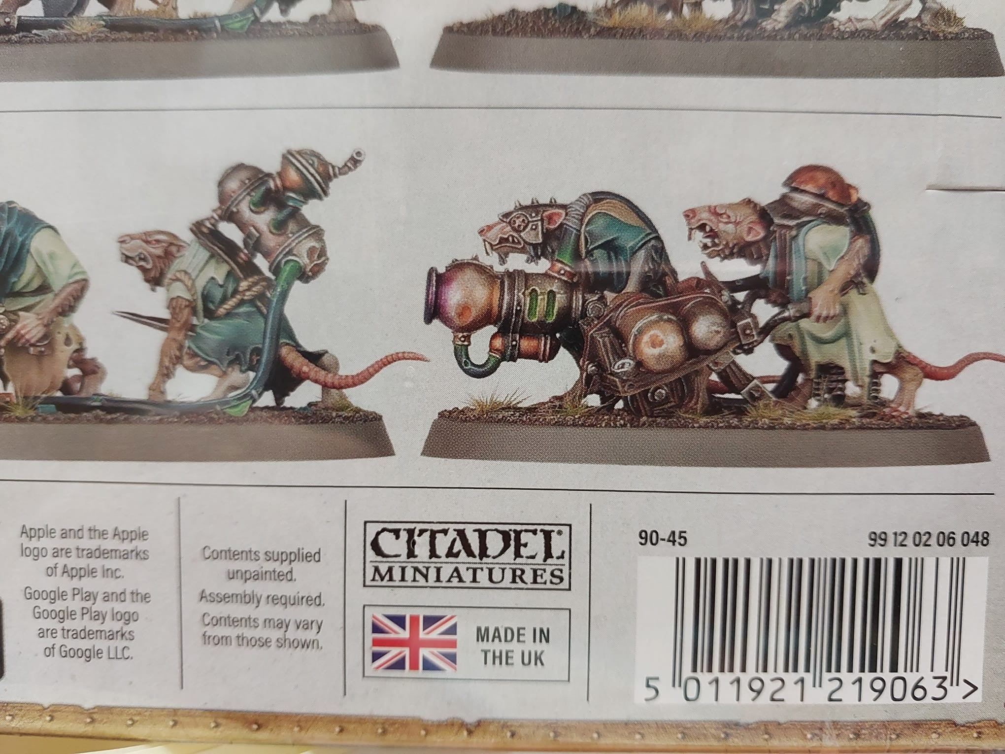 Miniatura skaven - warpspark weapon battery - warhammer 90-45