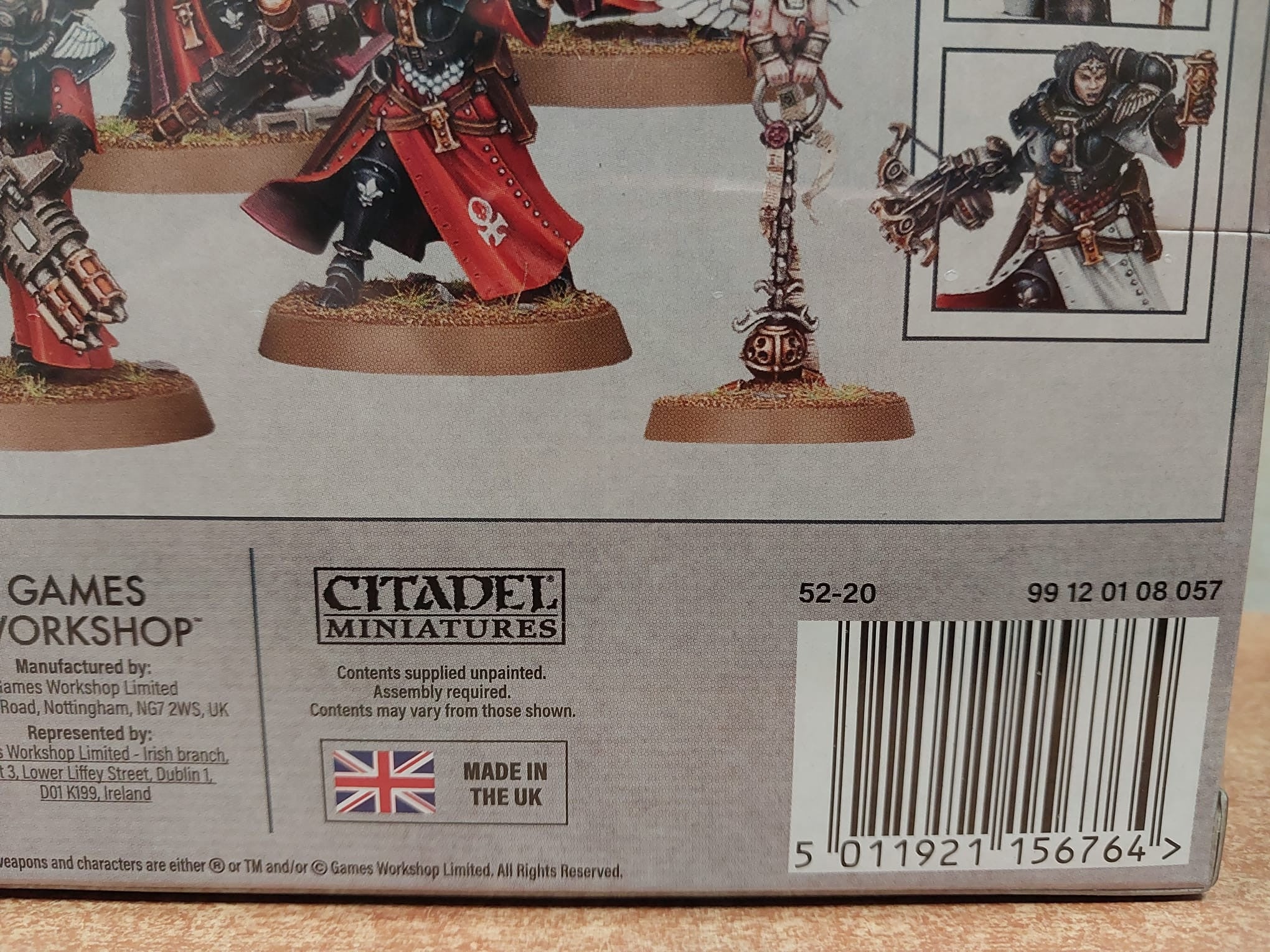 Miniaturas para pintar - escuadra de dominias de las adepta sororitas - warhammer 52-20