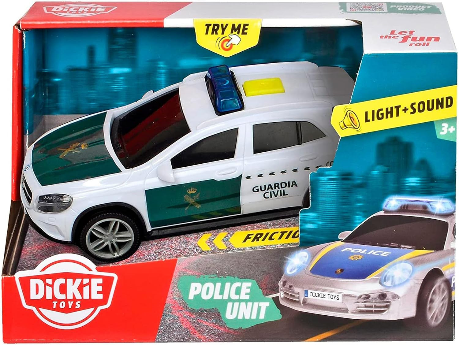 Juguete Coche de la Guardia Civil Mercedes Clase A 15 cm - Dickie Toys