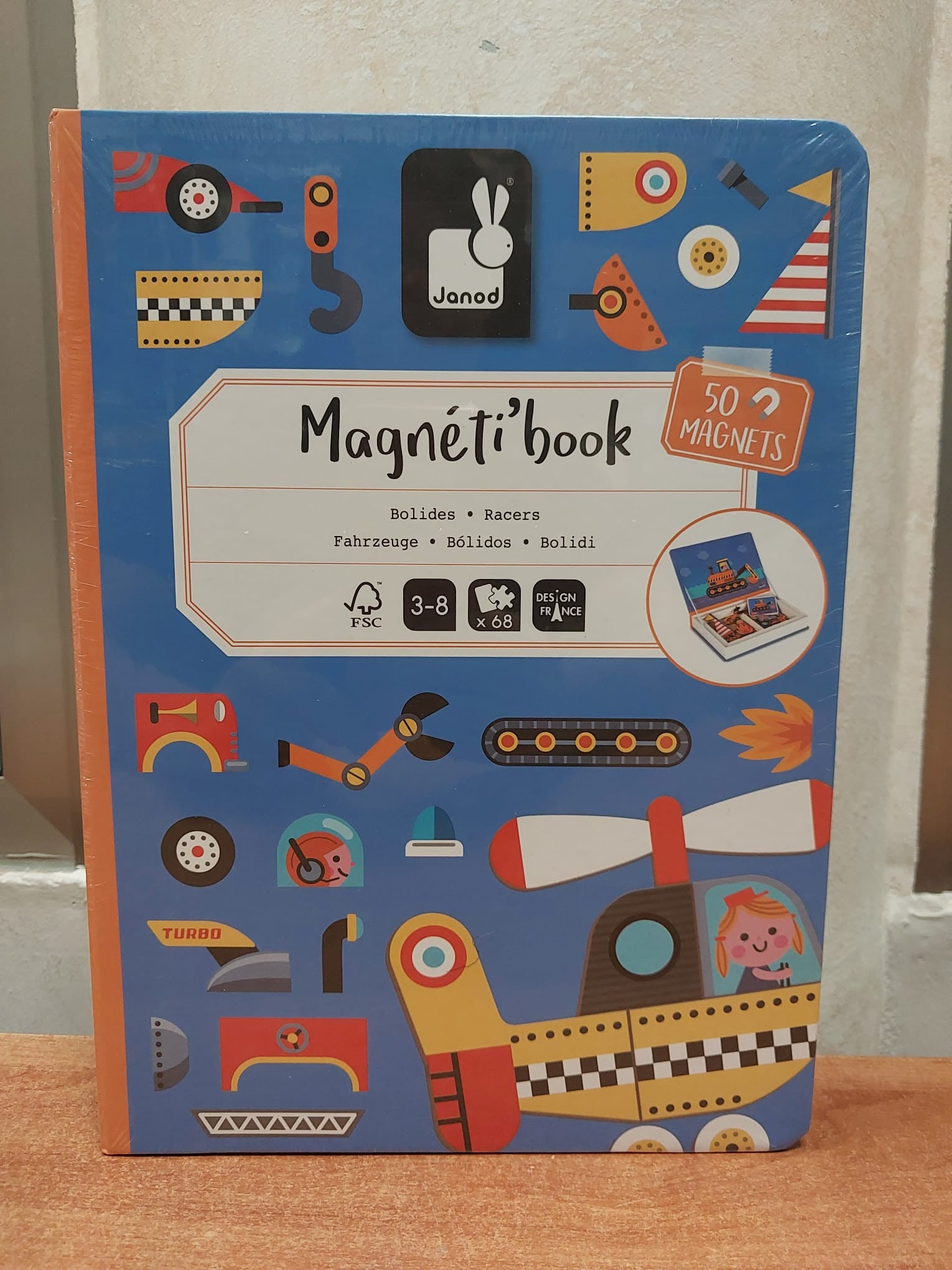 Juego educativo magnético bolidos magneti'book bolidos - janod j02715