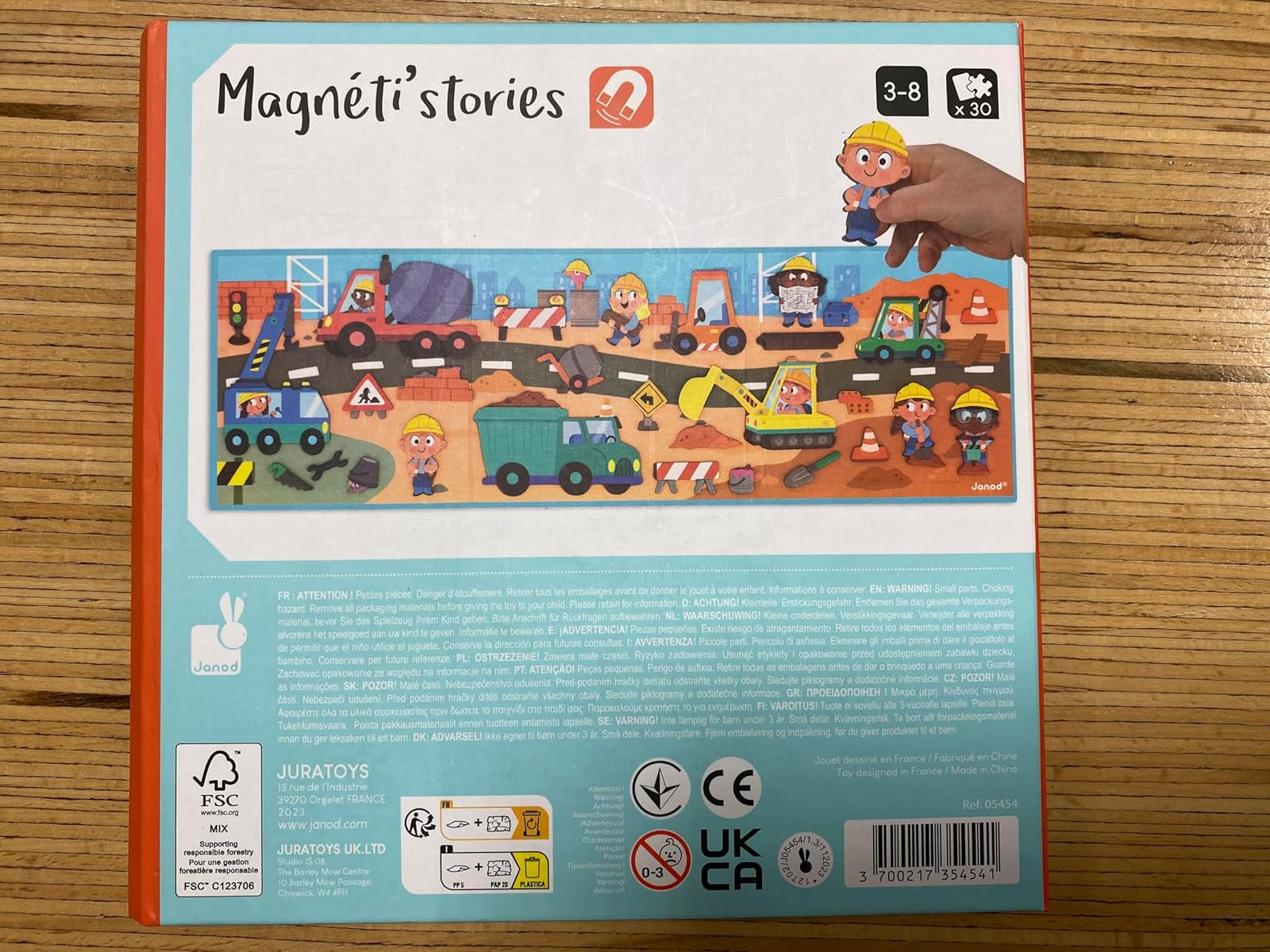 Juego Educativo Magnético Magneti´Stories book La Construcción - Janod 05454