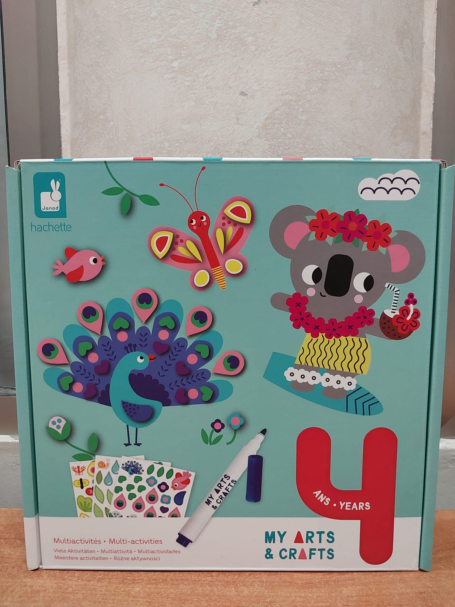 Estuche creativo mosaicos y pegatinas 4 años - janod j07747