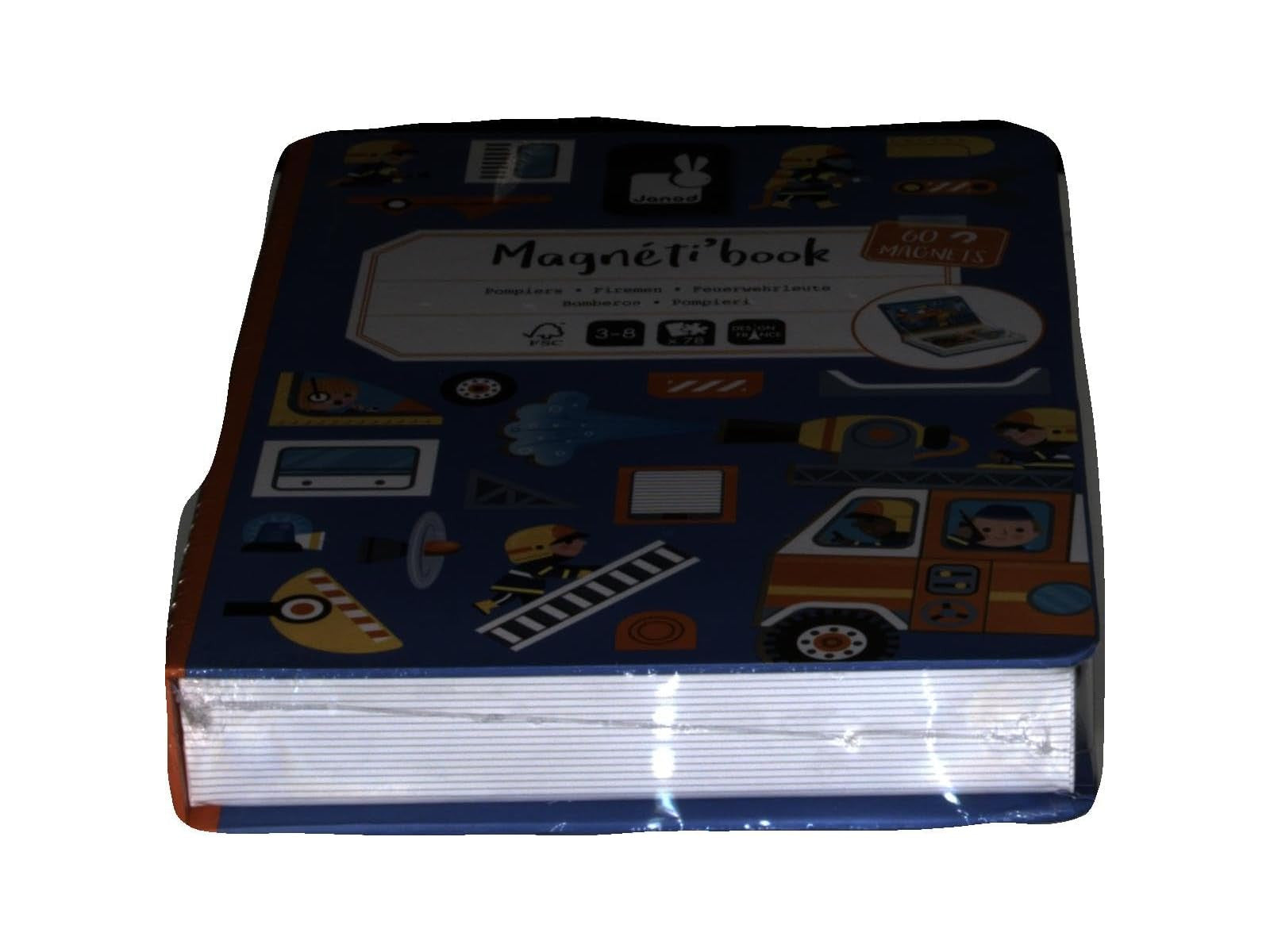 Juego Educativo Magnético 60 Imánes Magnéti´book Bomberos - Janod 02583