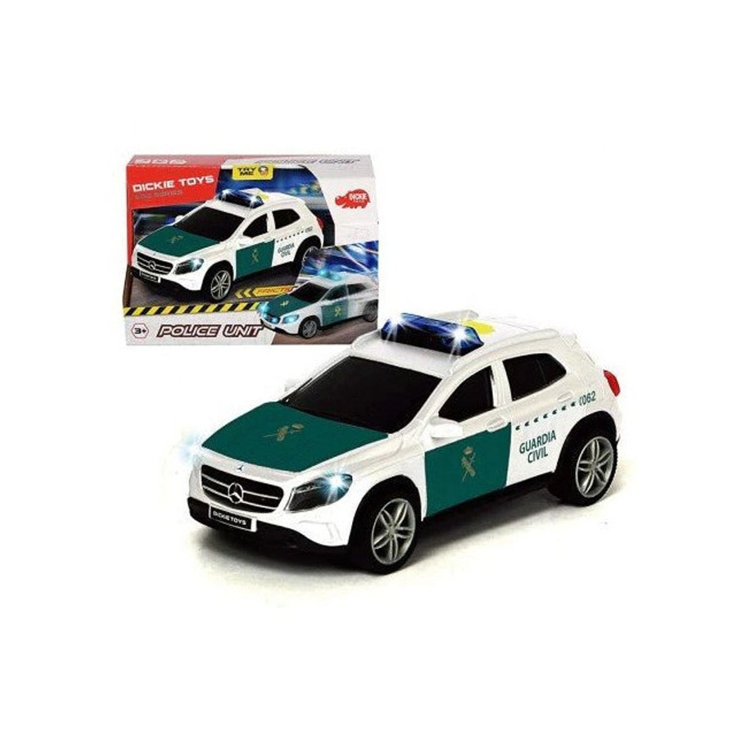 Juguete Coche de la Guardia Civil Mercedes Clase A 15 cm - Dickie Toys