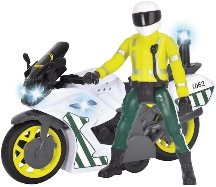 Moto Guardia Civil de Juguete Yamaha 17 cm - con luz y sonidos - Dickie Toys