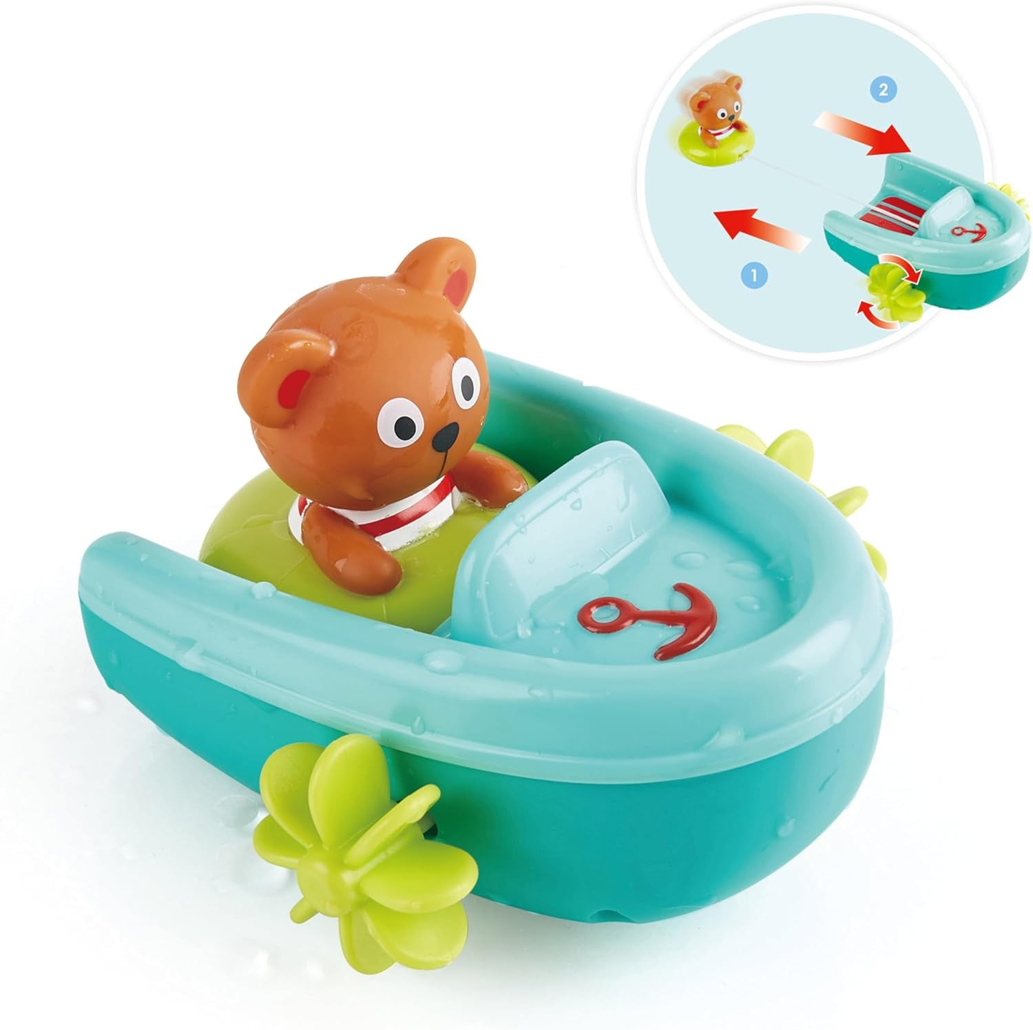 Juego de Baño - Lancha para la Bañera con Osito - Hape