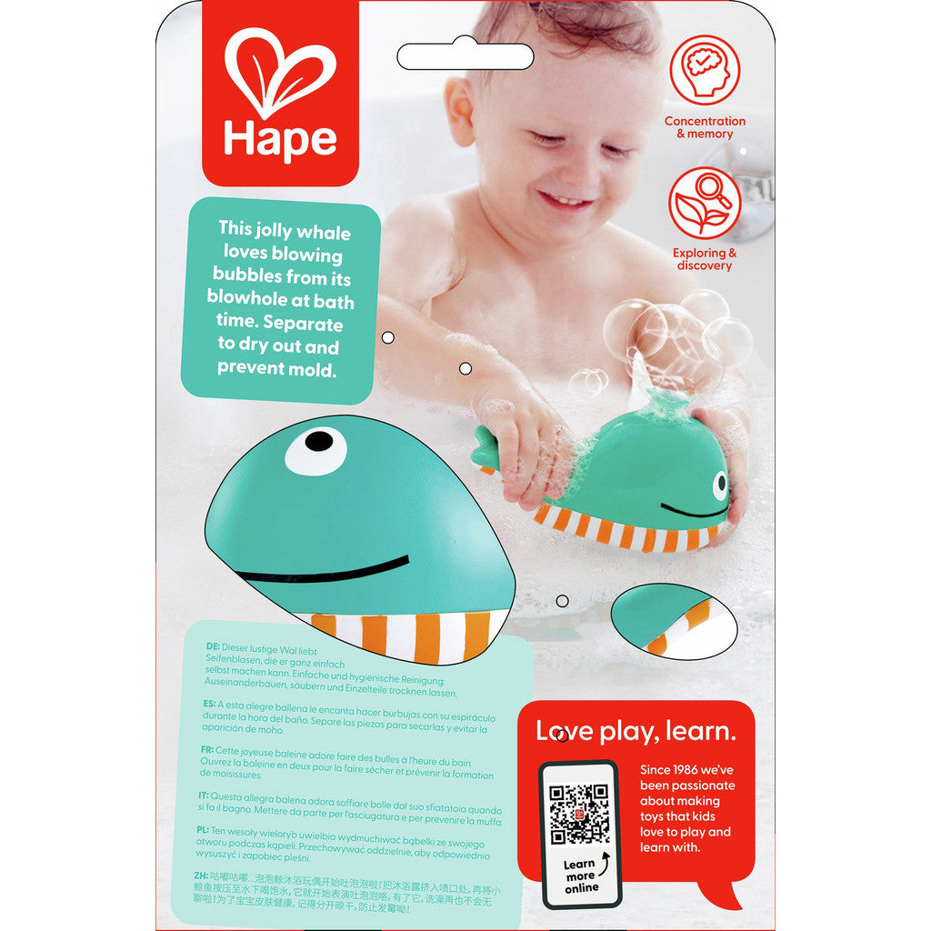 Juguete de Baño - Ballena de Burbujas - Hape