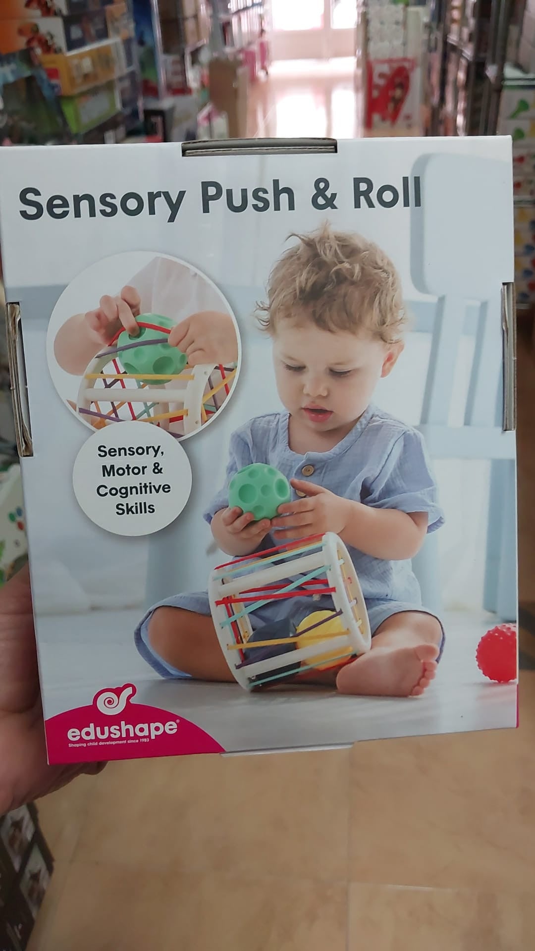 Juego sensorial de empujar y rodar -  Edushape 705105