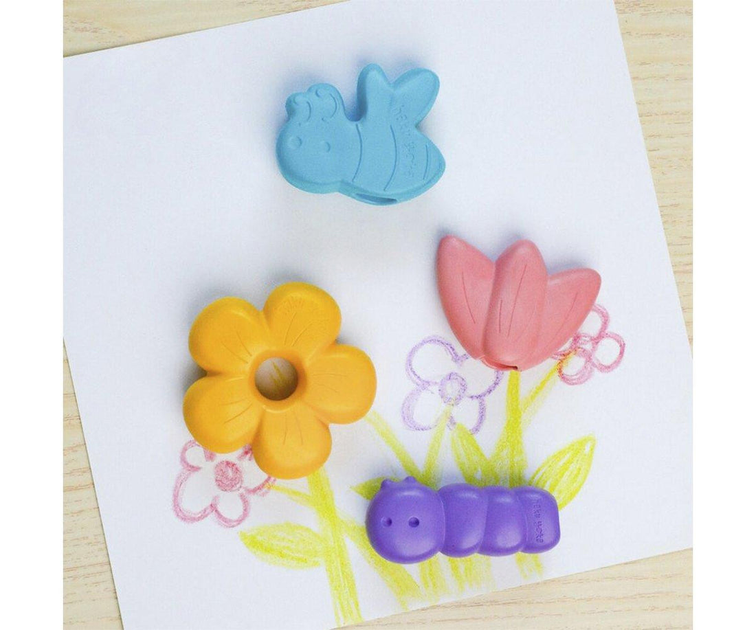 pinturas para niños de mas 18 meses, 6 Ceras ( crayones) de dedo - jardín - hakuyoka 233114, recibelo en 24-48h venta online