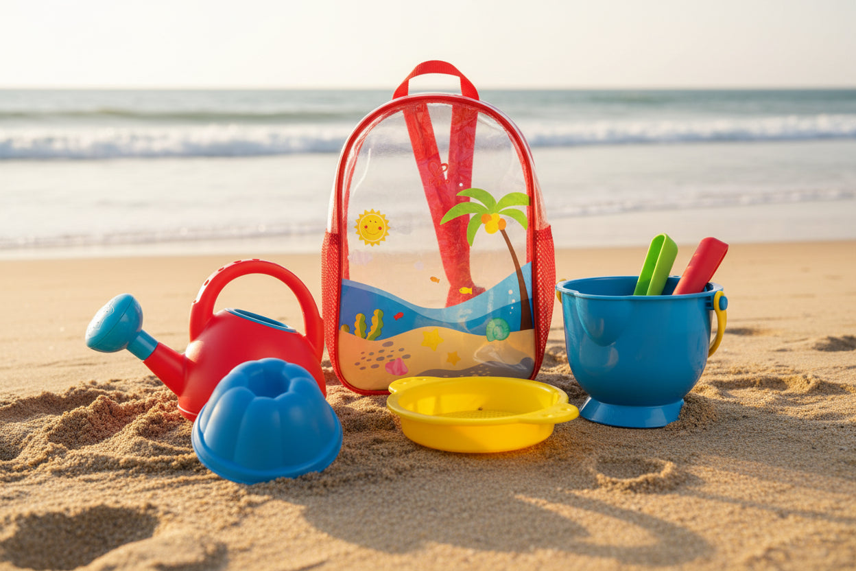 Regalo playa niños Hape - mochila equipamiento completo