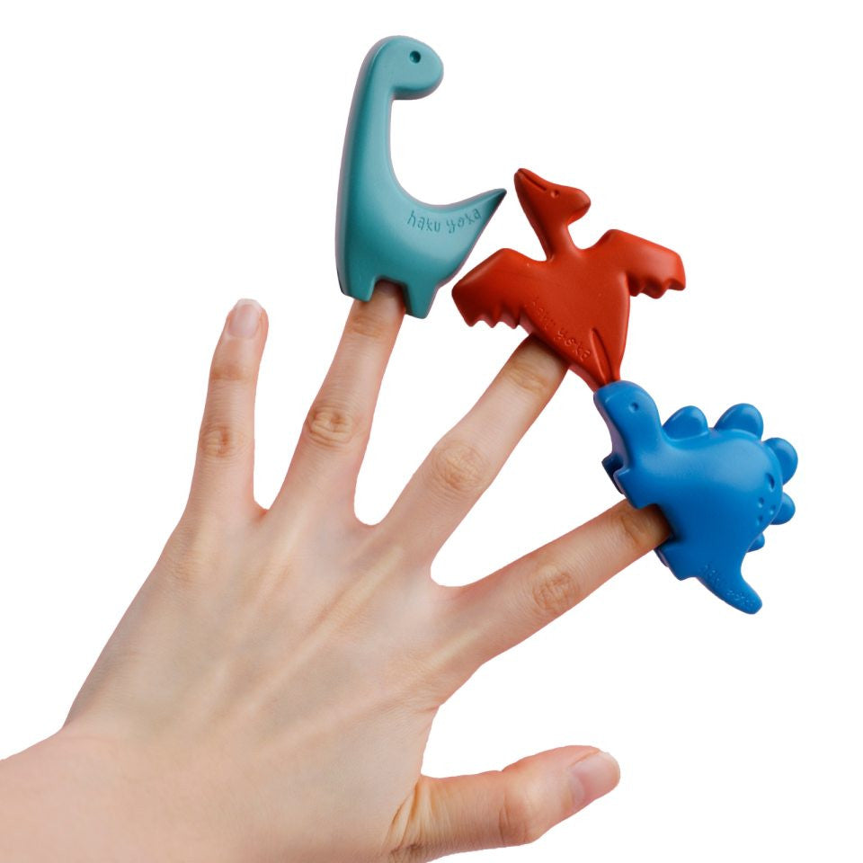 6 Ceras ( crayones) de dedo - dinosaurio - hakuyoka 233113