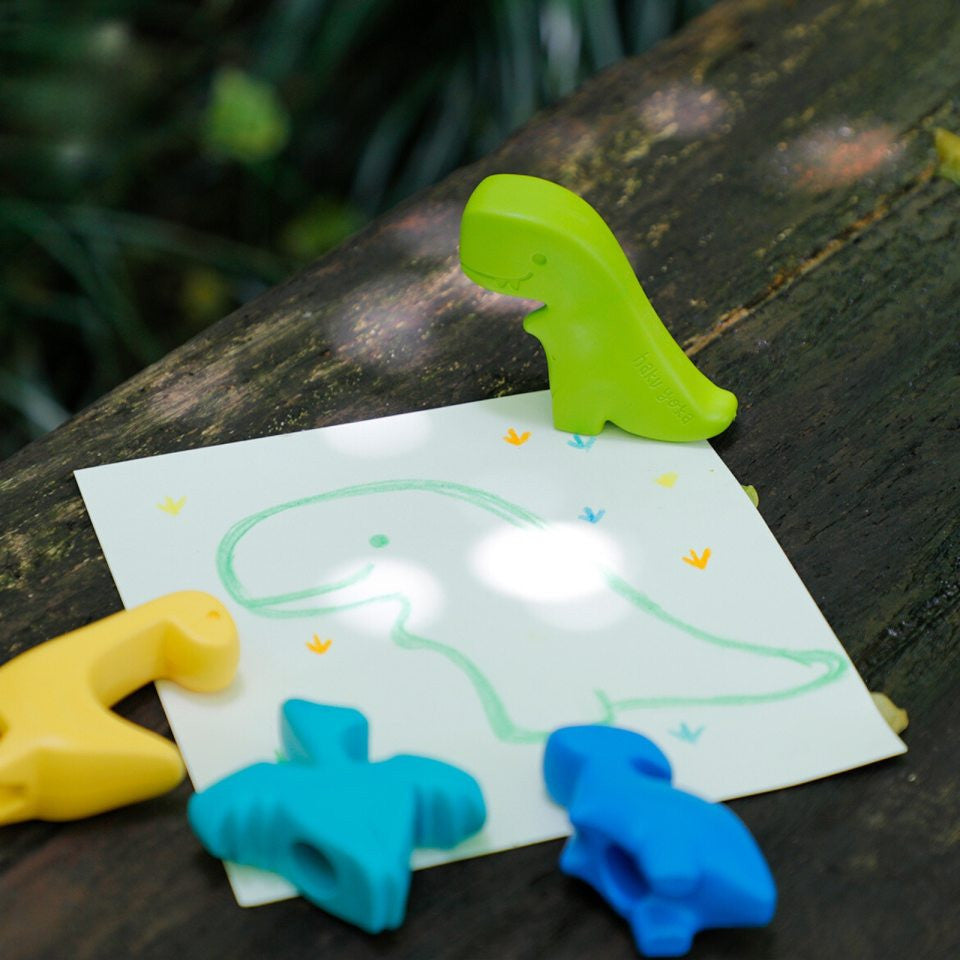 6 Ceras ( crayones) de dedo - dinosaurio - hakuyoka 233113