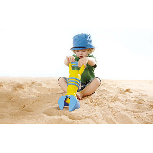 Juego de Playa - Excavadora de Arena - Brazo de Agarre Amarillo - Hape E4007