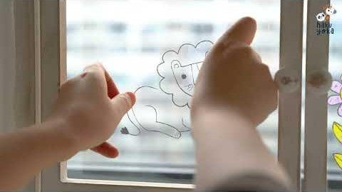 Create drawings on the windows - jungle animals - hakoyuko 243165