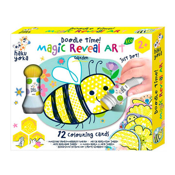 Set de 12 tarjetas y 1 marcador de puntos jardín - hakuyoka 243187, venta online dibujo infantil, bebes 2 años