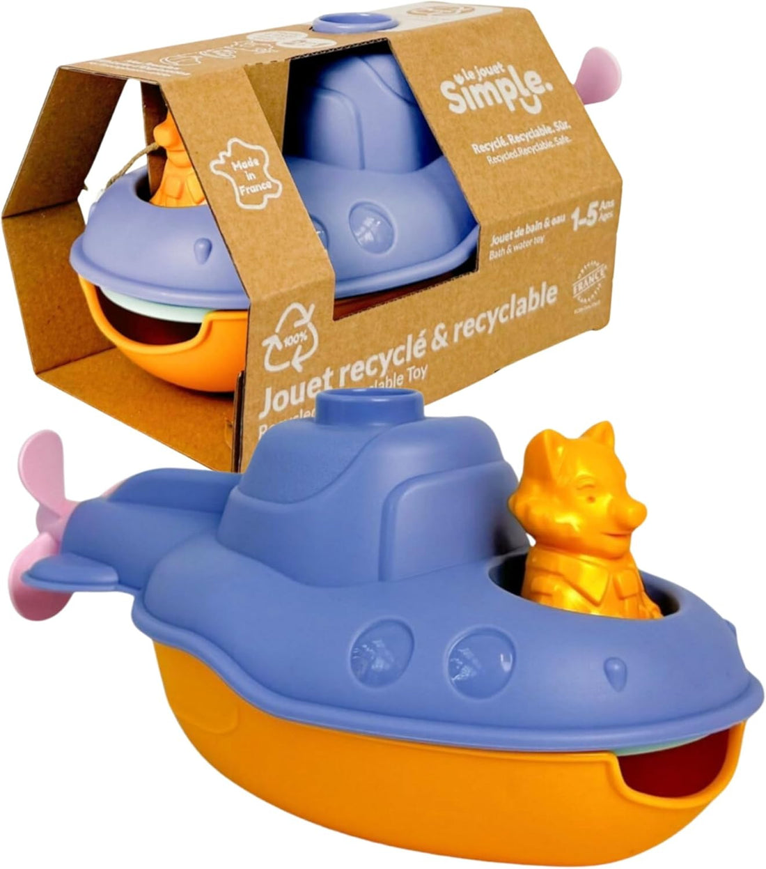 Juego de Baño  - Submarino 2 en 1 Azul - Le Jouet Simple
