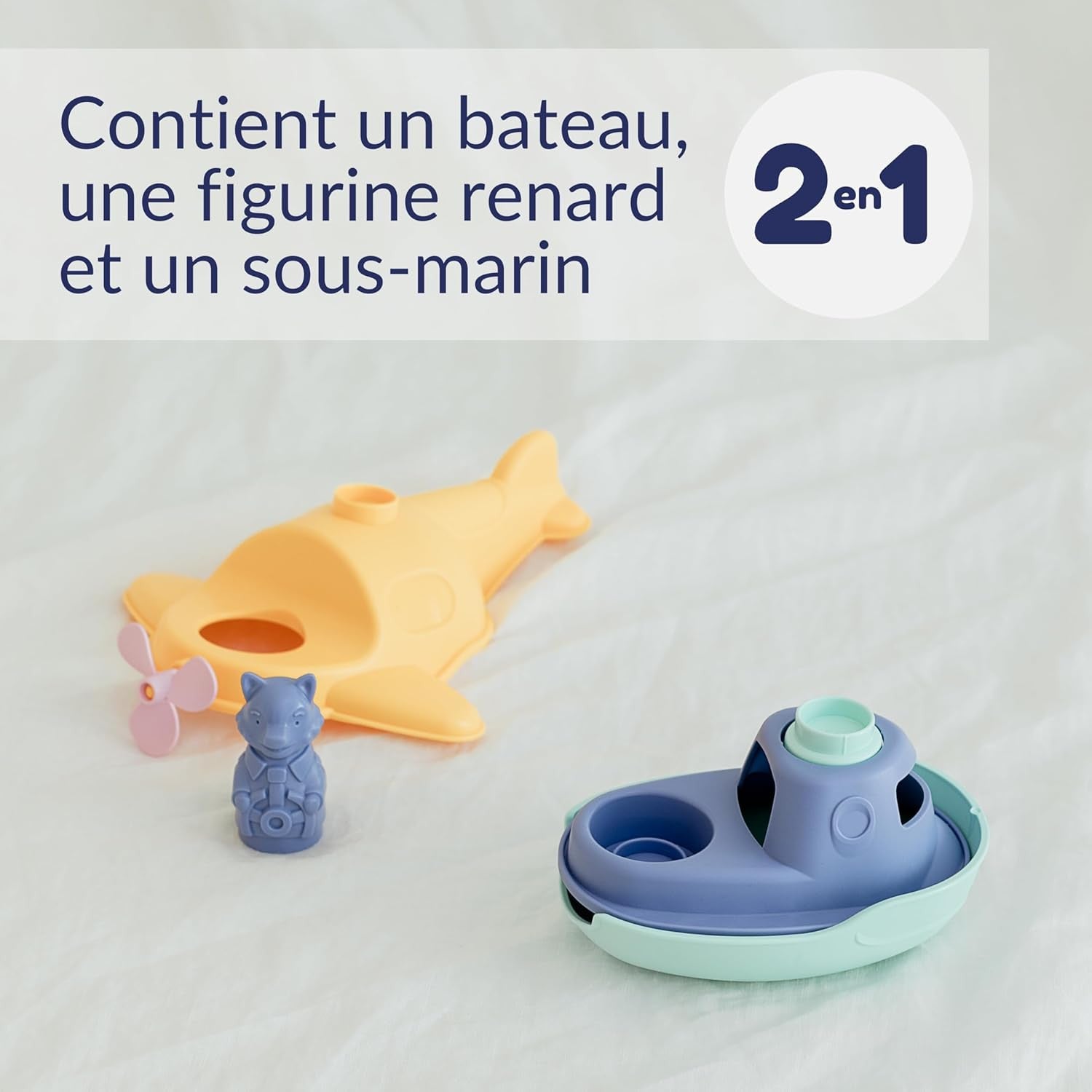 Juego de Baño  - Submarino 2 en 1 Azul - Le Jouet Simple