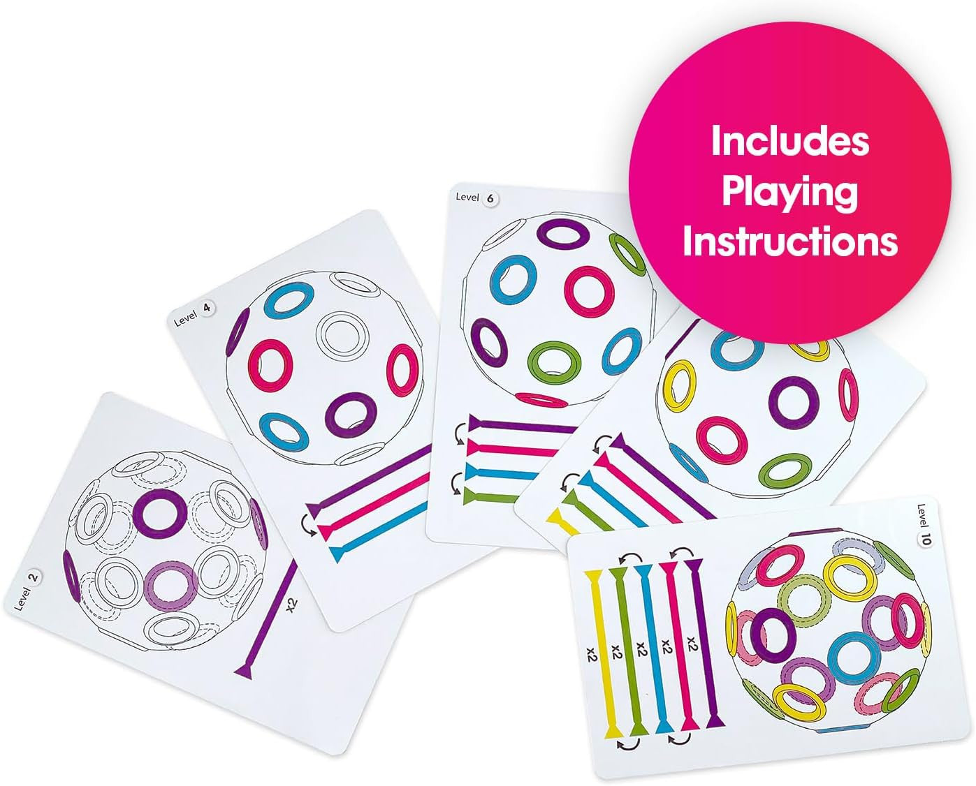 Juego de Motricidad - Thread-o-Ball - Bola con 10 Hilos Flexibles - Edushape
