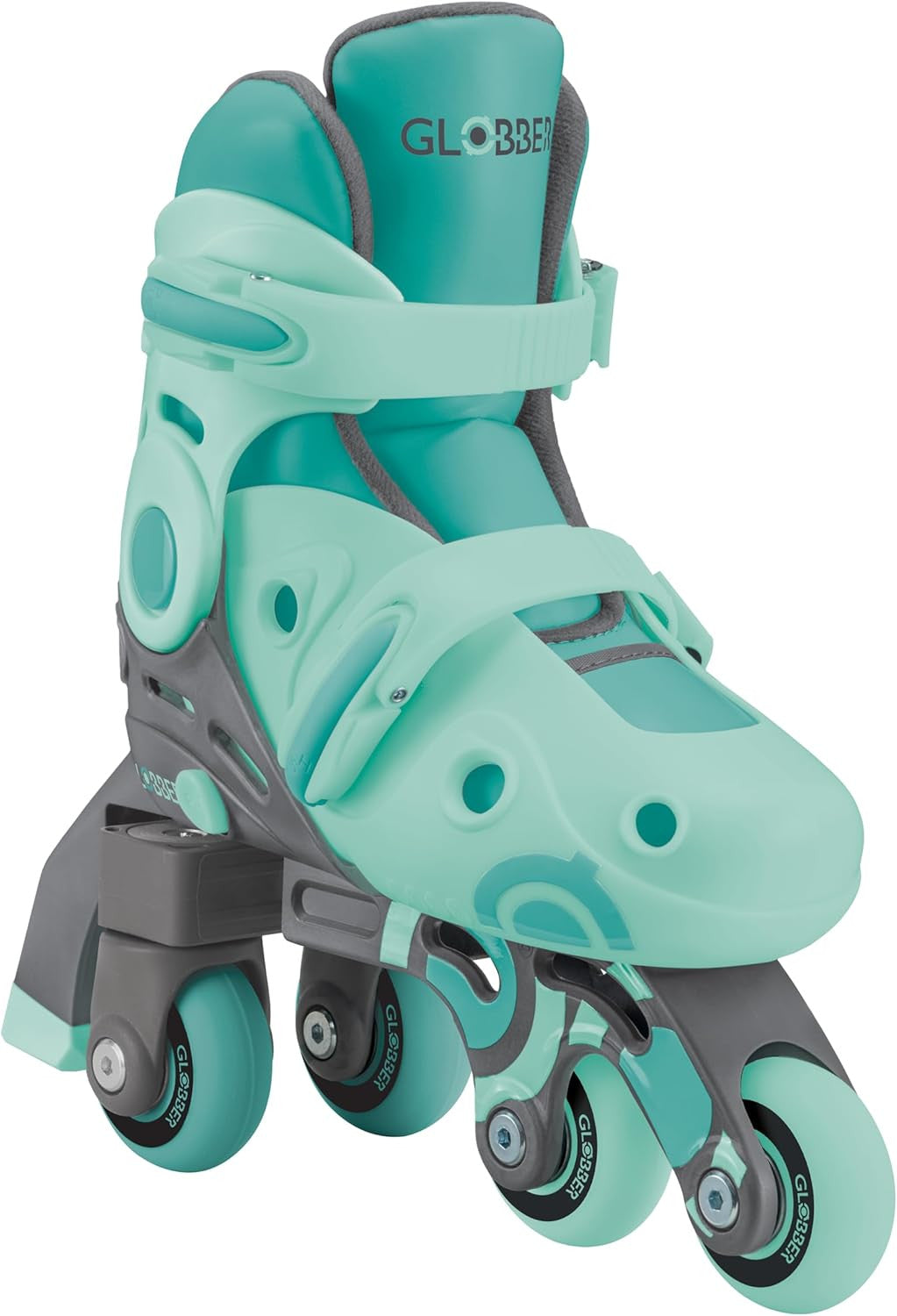 Patínes en Linea Evolutivos 2 en 1 para niños - Talla 30-33 - Color Verde - Globber