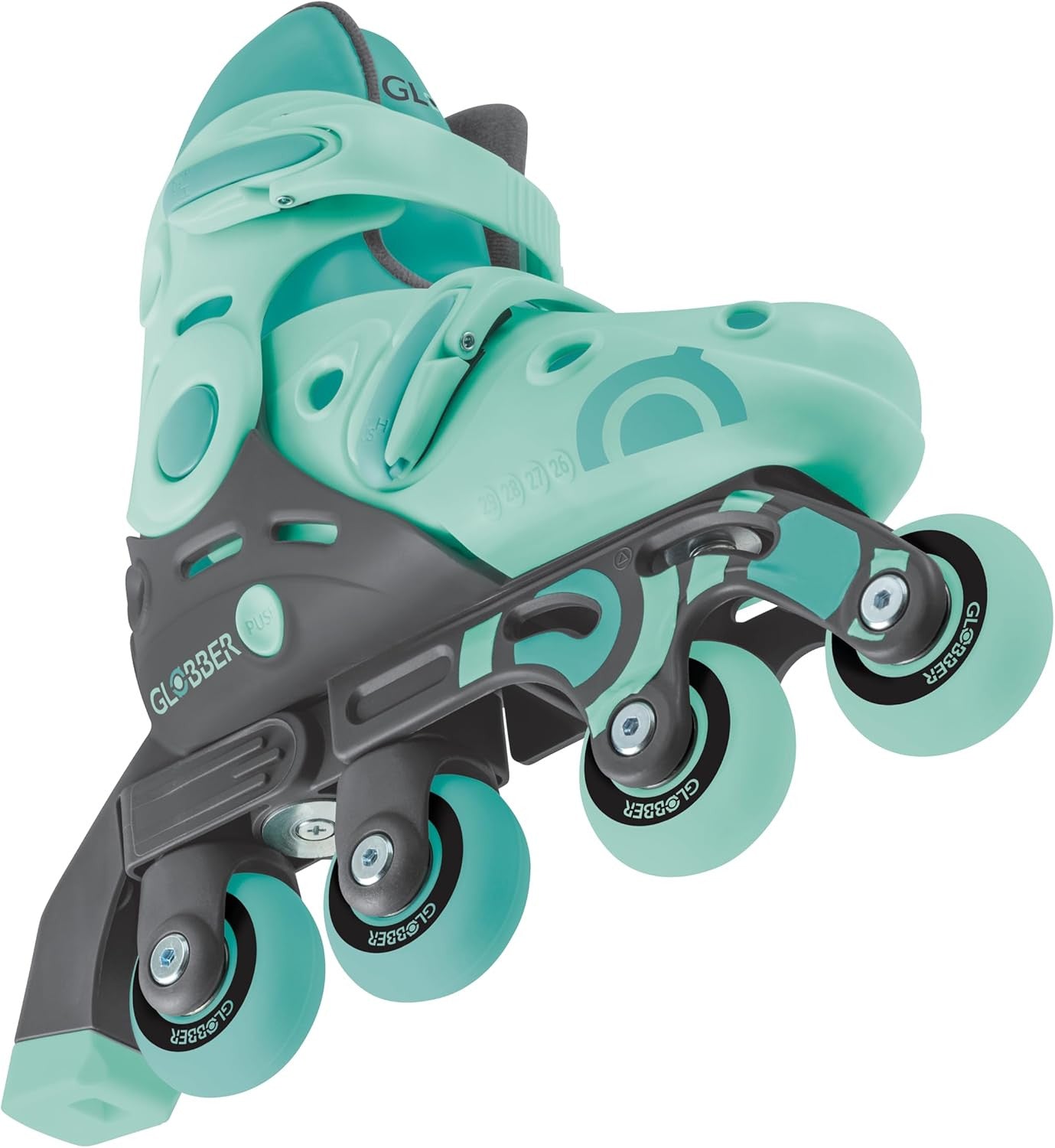 Patines en Línea Evolutivos 2 en 1 para niños - Talla 26-29 - Color Verde - Globber