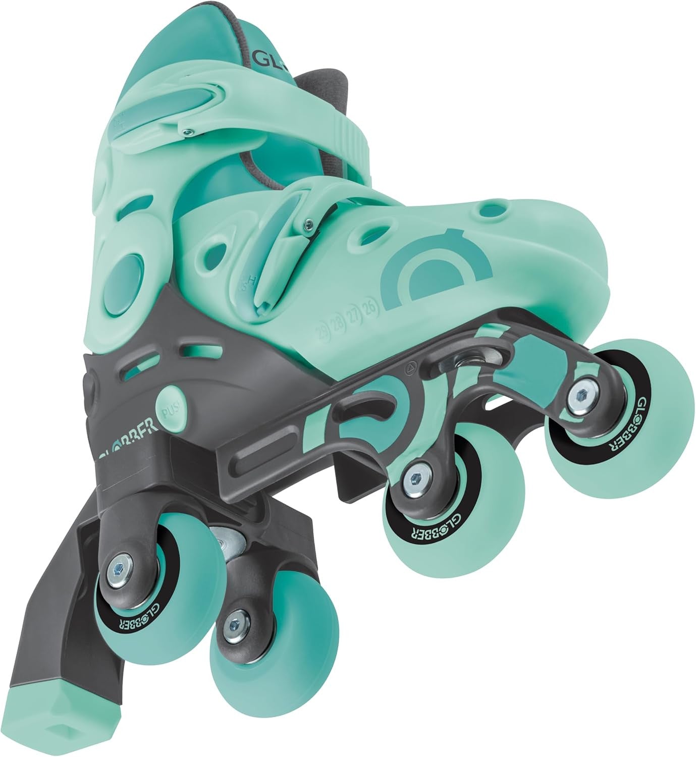 Patines en Línea Evolutivos 2 en 1 para niños - Talla 26-29 - Color Verde - Globber