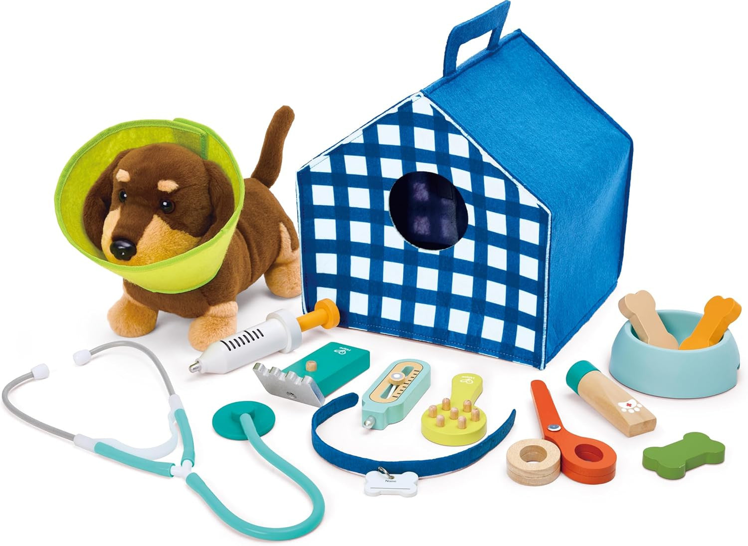 Juego de Rol Clínica Veterinaria Portátil - Juego de Madera - Hape