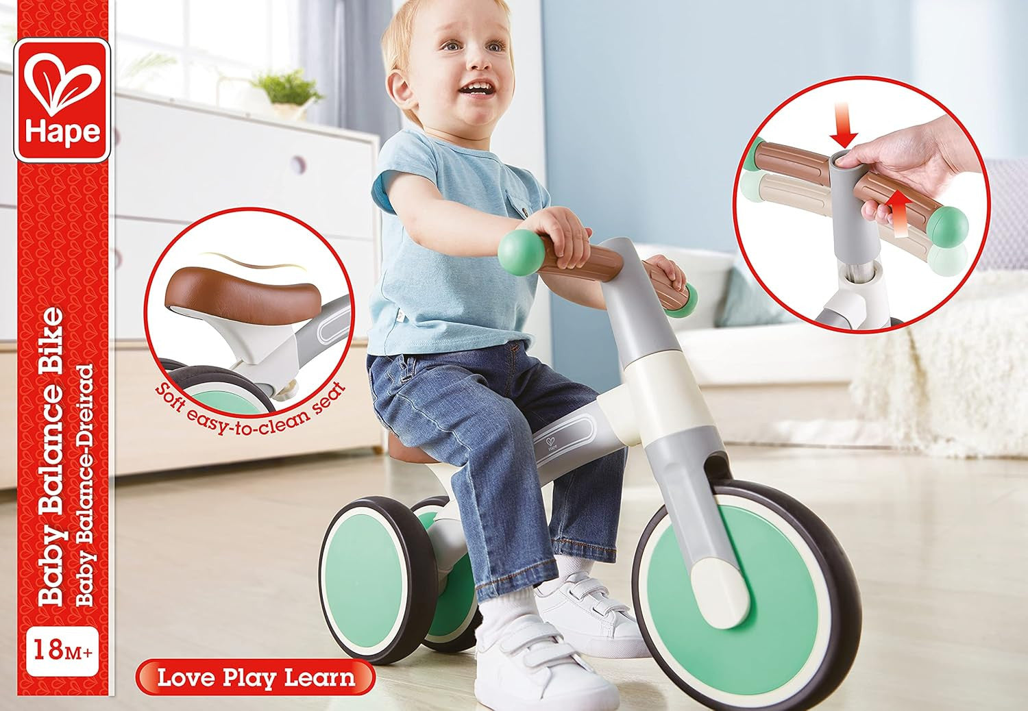 Mi Primer Triciclo - Color Verde Menta - Hape E0104
