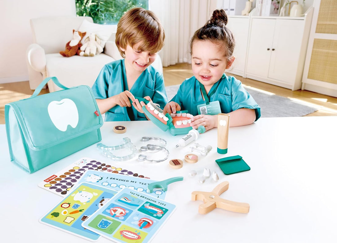 Juego de Rol - Maletín accesorios Dentista - Juego Clínica Dental - Hape E3227- Hape