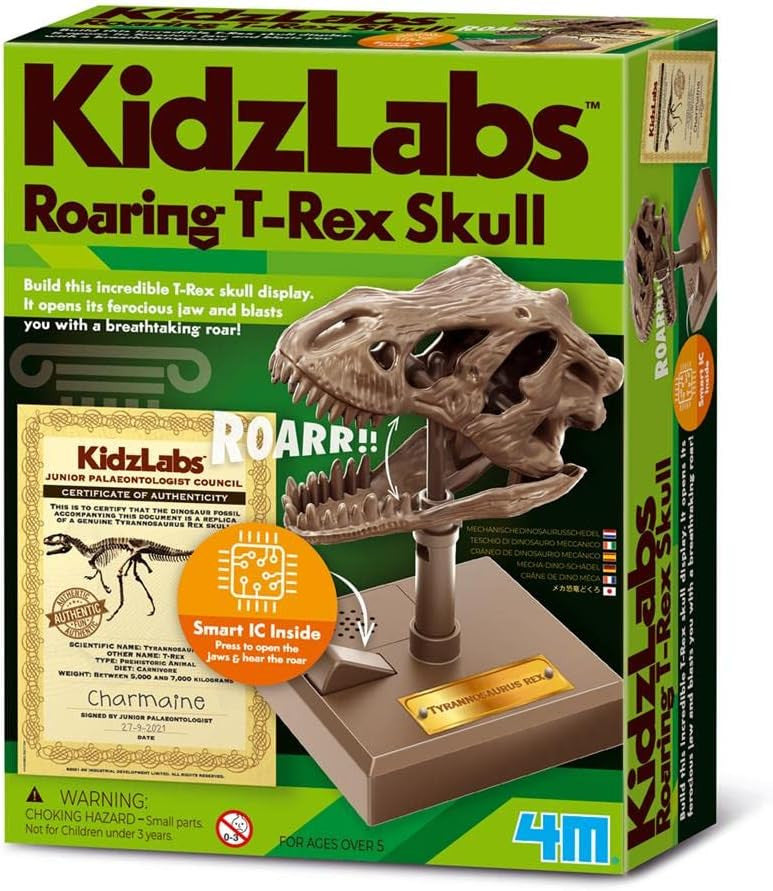 Juego de Ciencia Roaring T-Rex Skull - 4M