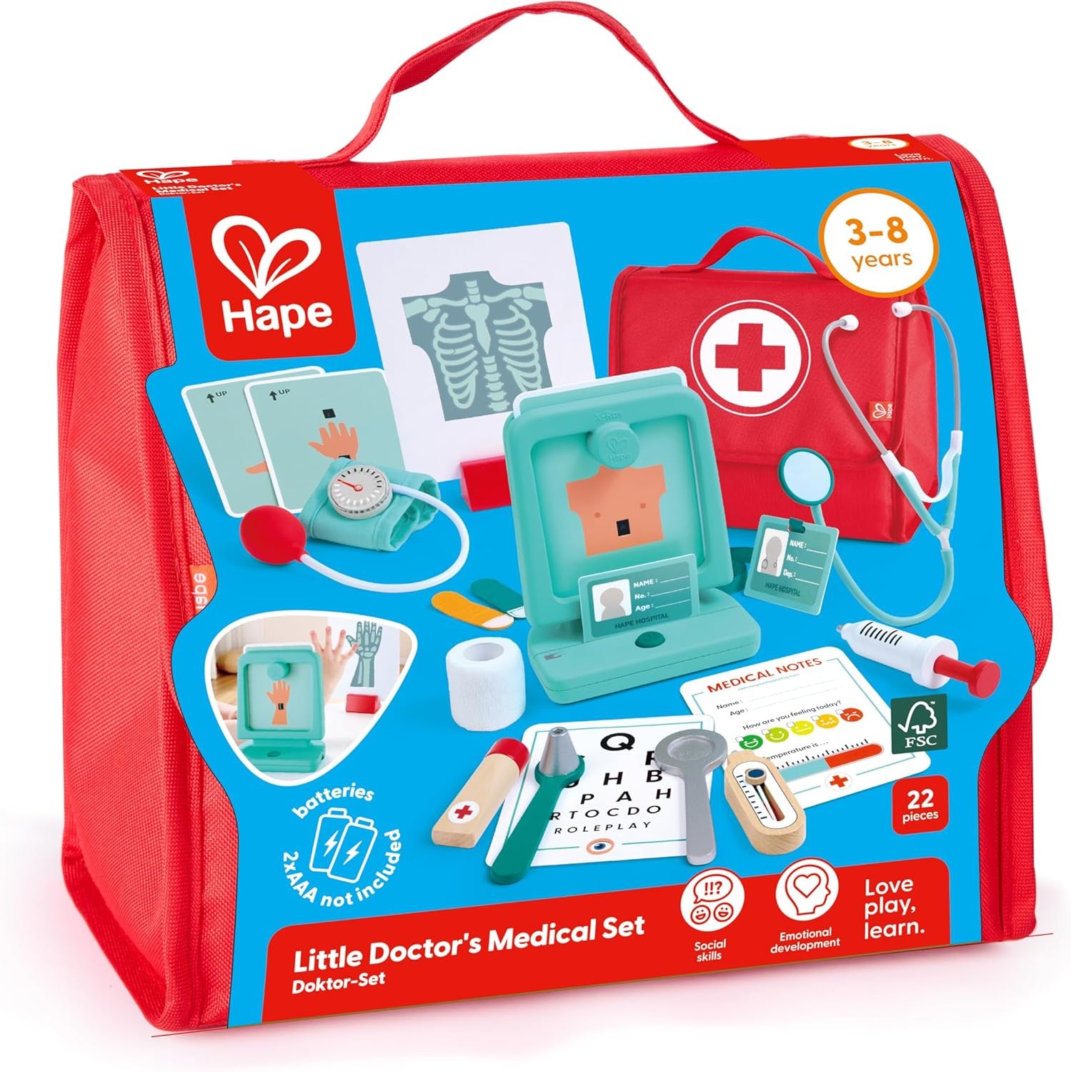 Juego de Rol - Juego Médico el Pequeño Doctor - Hape E3228