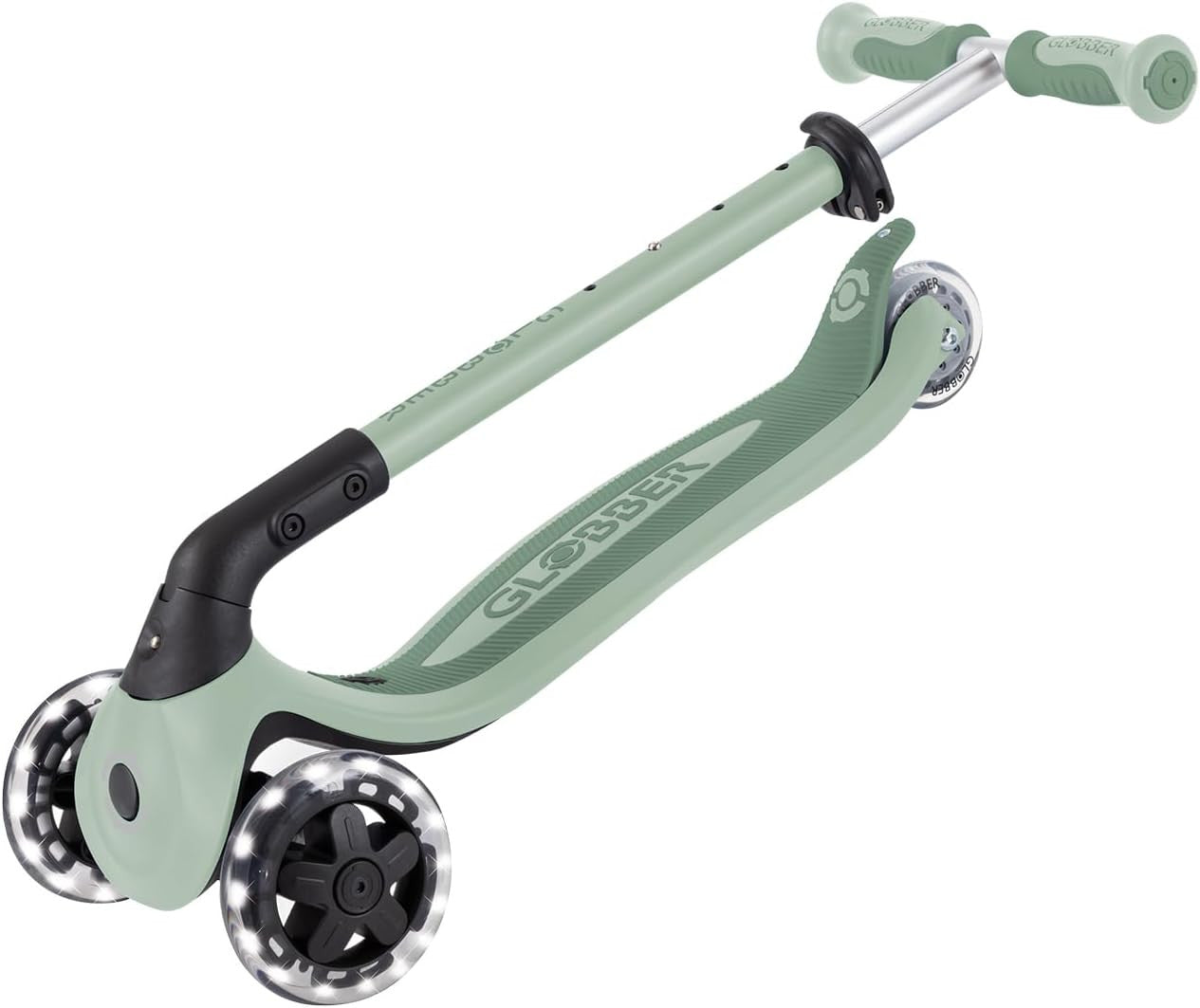 Patinete Plegable de Tres Ruedas con Asiento para niños pequeños - Go Up Baby Luces 360º - Globber