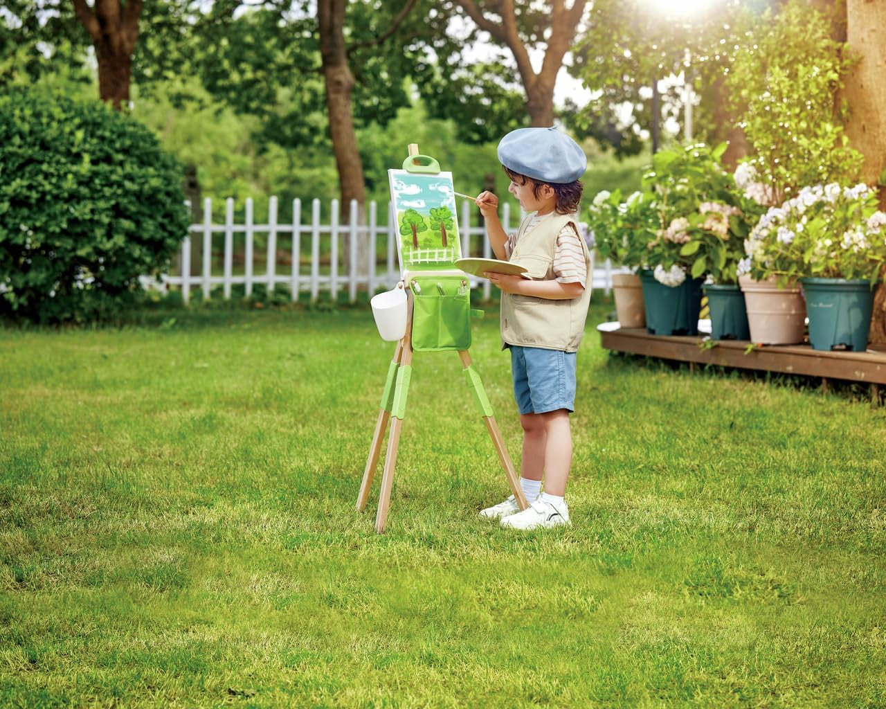 Caballete para Pintar de Bambú Altura Regulable - Hape E2009