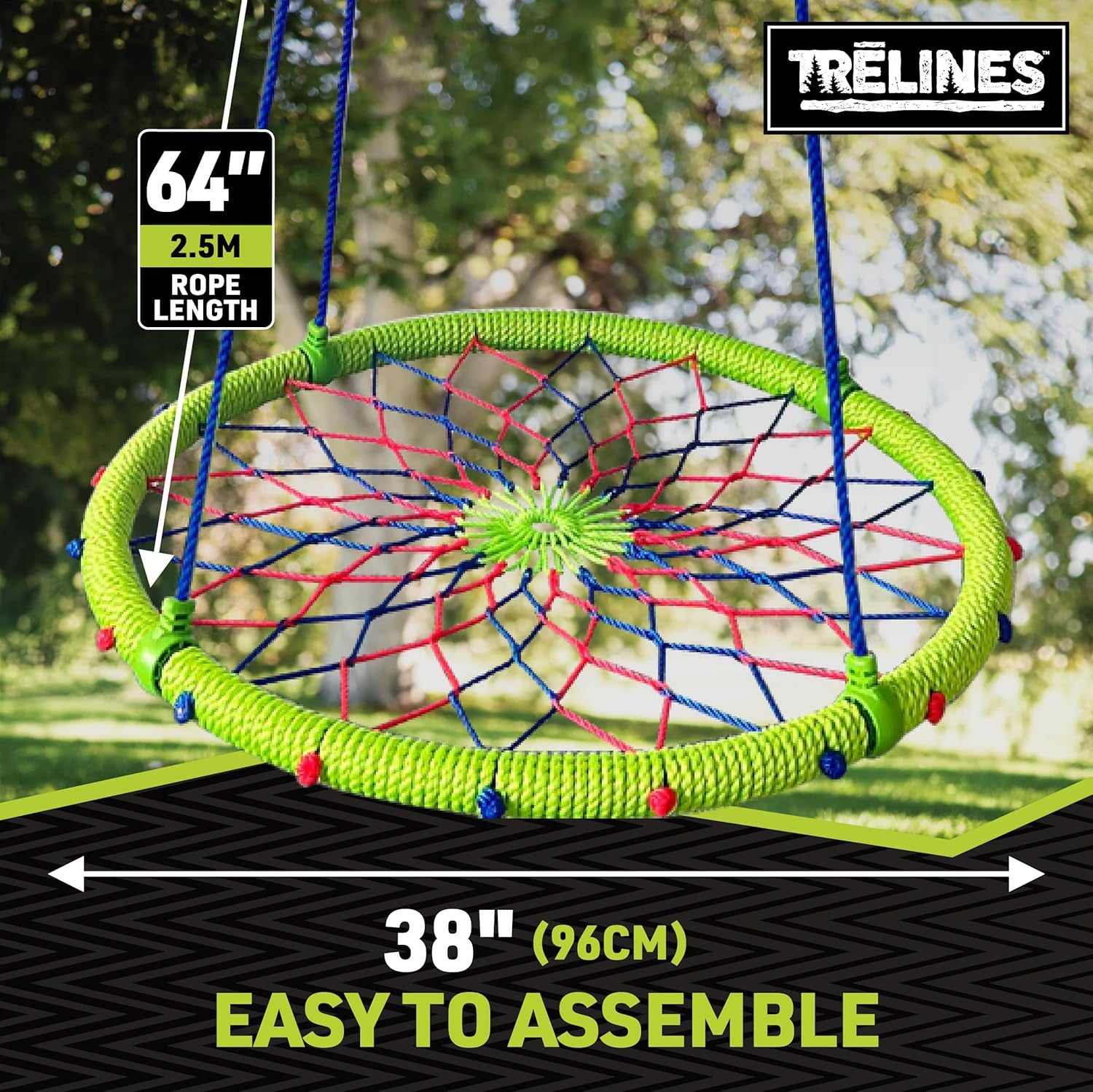 Columpio familiar Trelines - diseño atrapasueños colorido