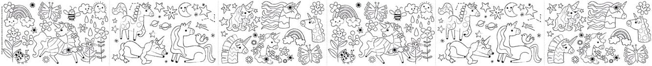 Juego de Manualidades - Kit Rollo de Papel para Pintar Unicornio + Ceras -  Haku Yoka 223068