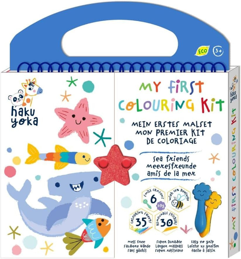 Juego Manualidades - My First Colouring Animales Marinos - Haku Yoka