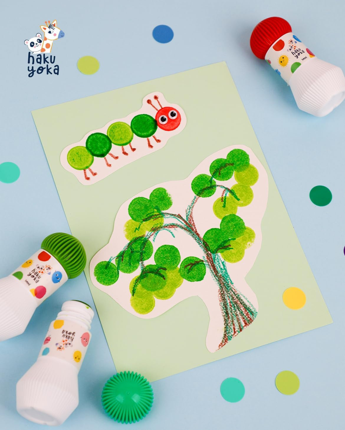 Marcadores de Puntos - Rotuladores de Puntos para Niños Pequeños - Haku Yoka