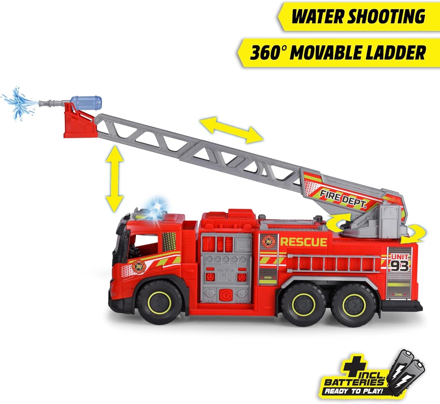 Coche Camión Bomberos Volvo 57cm - Dickie Toys