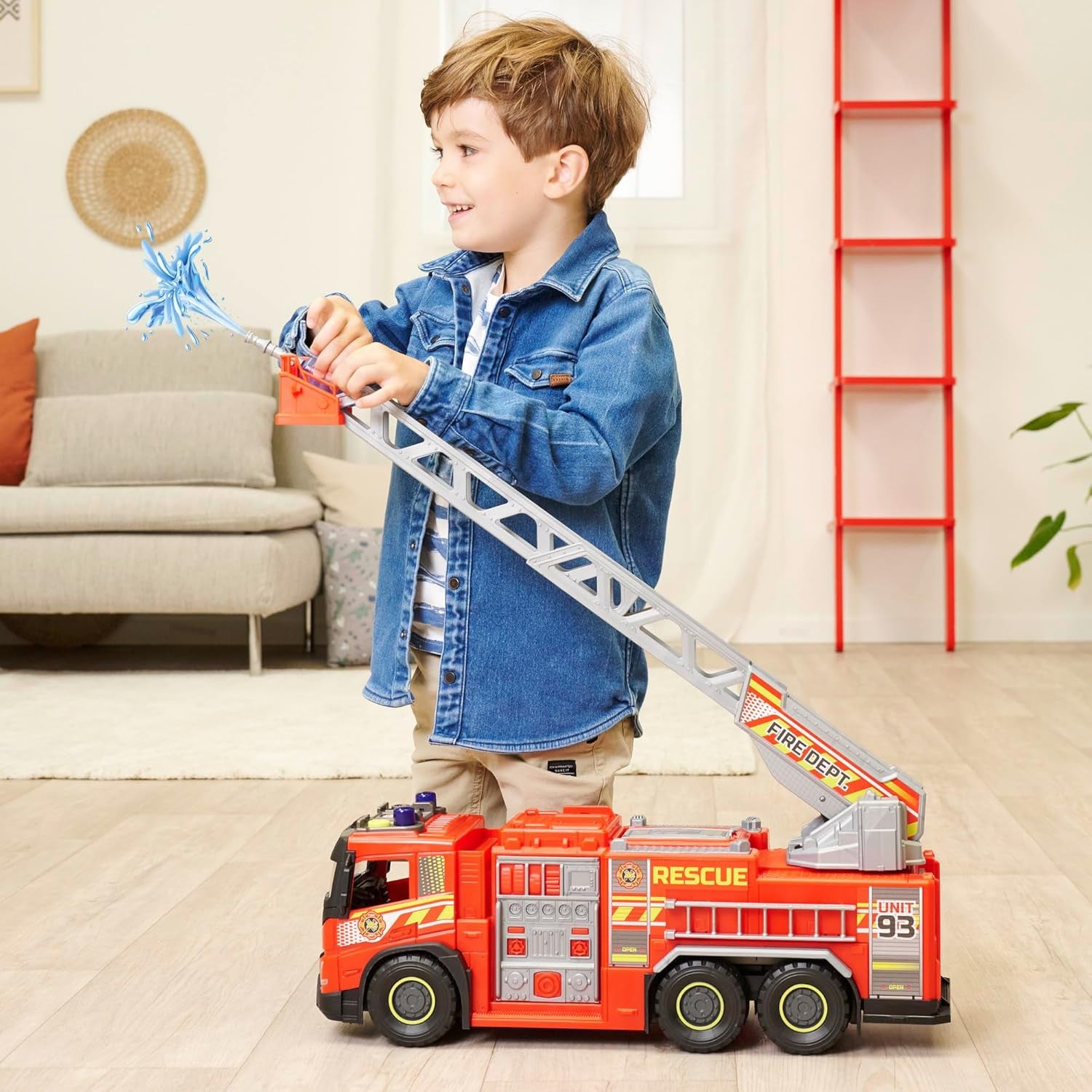 Coche Camión Bomberos Volvo 57cm - Dickie Toys
