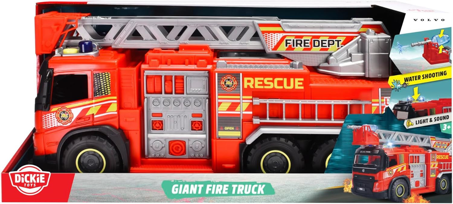 Coche Camión Bomberos Volvo 57cm - Dickie Toys