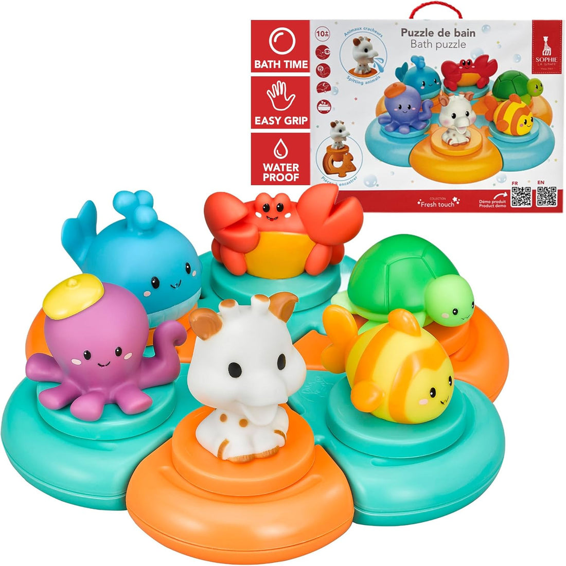 Puzle de Baño - Juego de Ensamblar y Encajar - Sophie La Girafa 23430