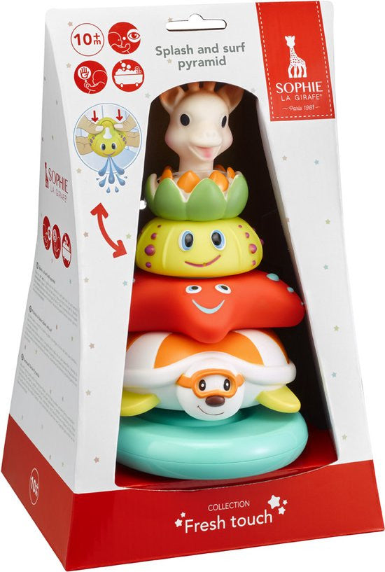 Juego de Baño - Pirámide Splash and Surf - Sophie la Girafe 523431
