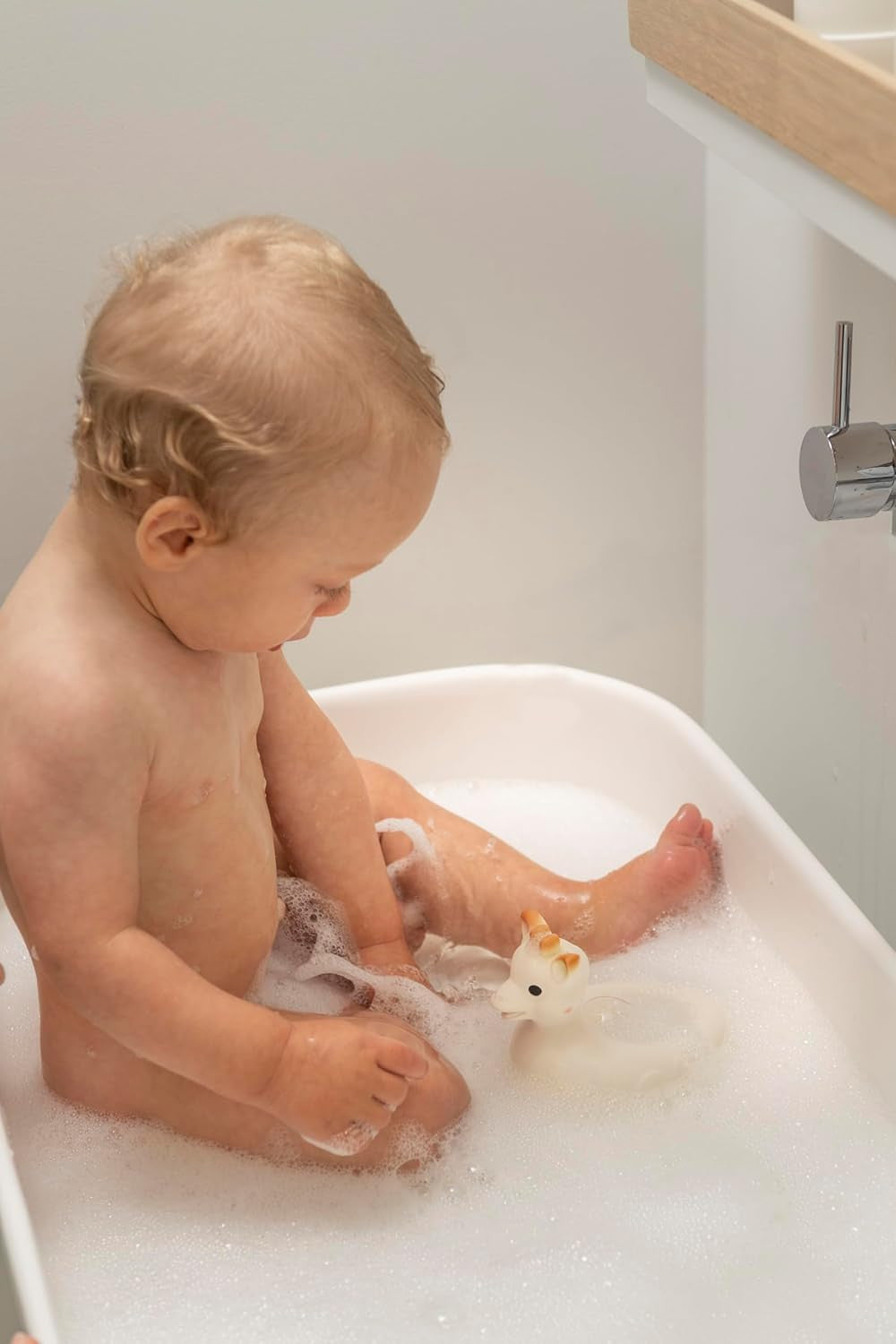 Juguete de baño Sophie la girafe de caucho natural para estimulación sensorial y baño seguro - Educar Jugando-Girafe 053360